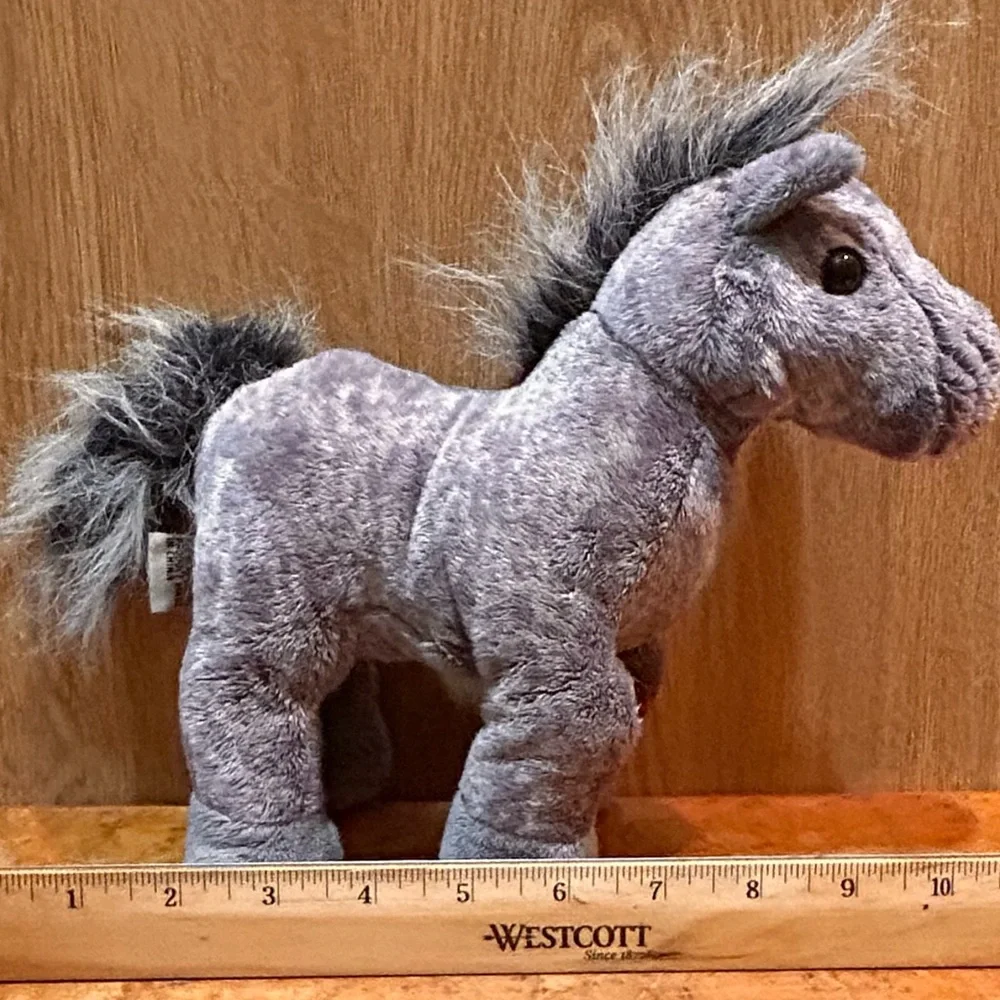 Ganz Webkinz Grey Arabian Horse NO CODE Stuffed Plush Toy HM098 11”